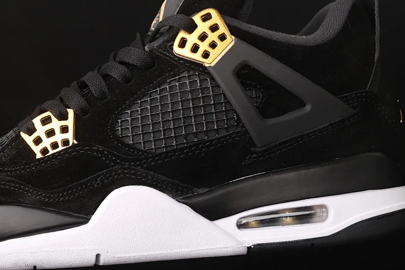 All categories Air Jordan Jordan series basketball shoes Air Jordan 4 G version Air Jordan 4 Retro AJ4 Joe 4 black gold suede basketball shoes 308497-032